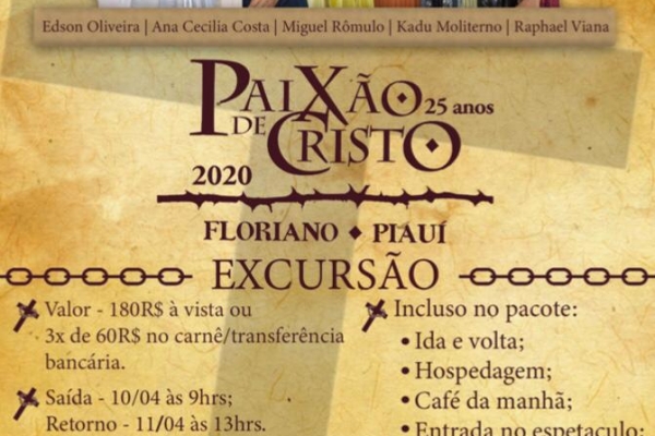 Excursão de Teresina/PI para Floriano