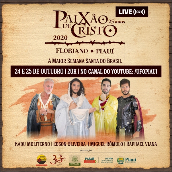 Cartaz Oficial  - Paixão de Cristo 2020